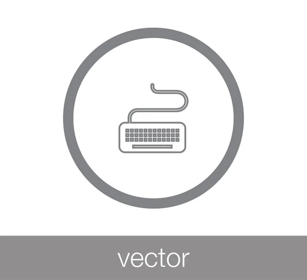 Значок клавиатуры компьютера — стоковый вектор