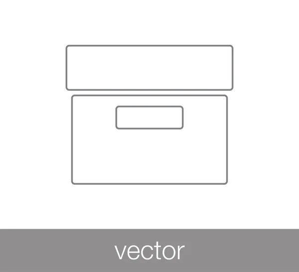 Icône de boîte d'archive — Image vectorielle