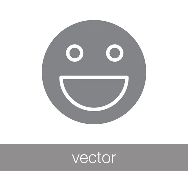 Ícone rosto sorriso . — Vetor de Stock