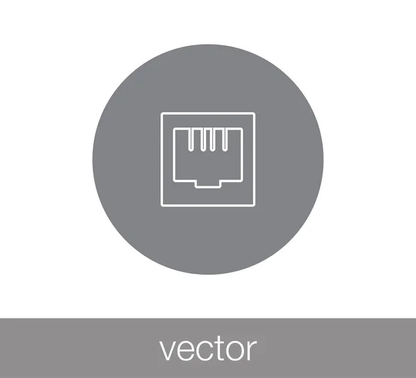 Ikona połączenia Ethernet. — Wektor stockowy