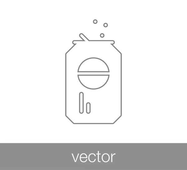 Diseño del icono de soda — Vector de stock