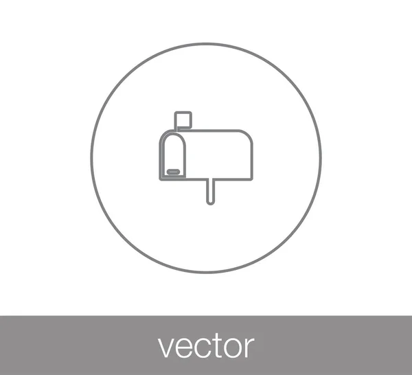 Mail box icon. — Stock Vector