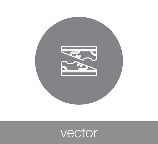 Par de zapatos icono — Vector de stock