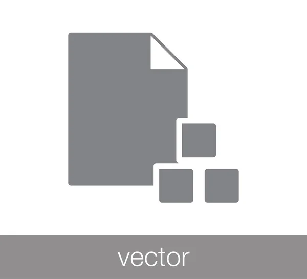 Documento web icono . — Vector de stock