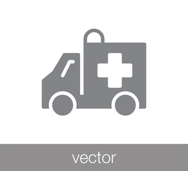 Krankenwagen-Ikone. — Stockvektor