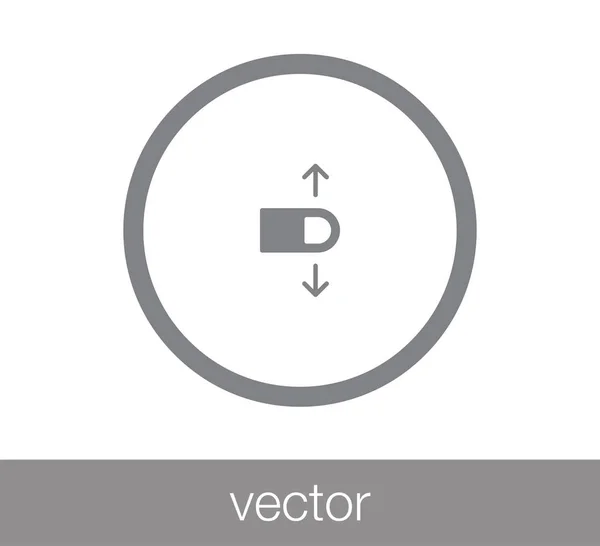 Érint gesztus ikon. — Stock Vector