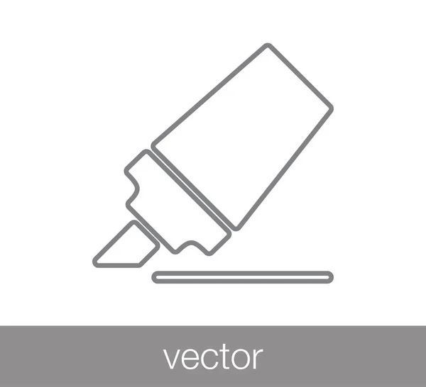 Icône plate marqueur — Image vectorielle