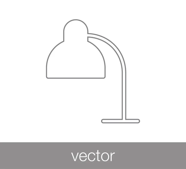 Symbol für Schreibtischlampe — Stockvektor