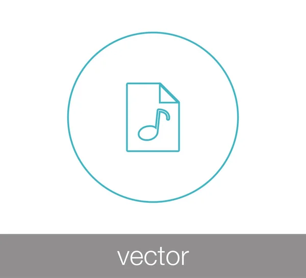 Gestaltung des Dateisymbols — Stockvektor