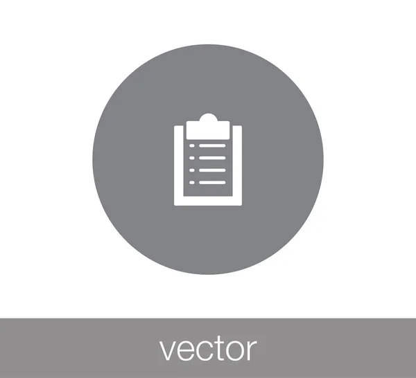 Icône de liste de vérification simple . — Image vectorielle