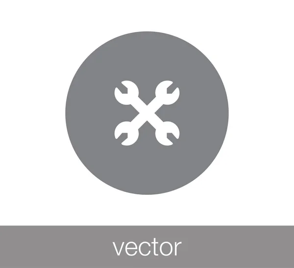 Llave icono Web . — Vector de stock