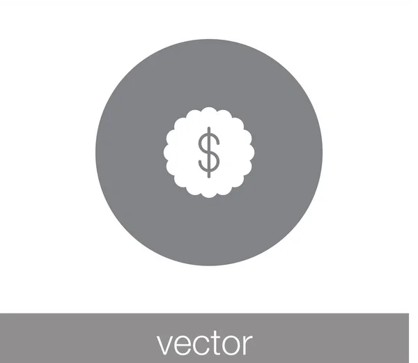 Icono del dinero. Icono financiero . — Vector de stock