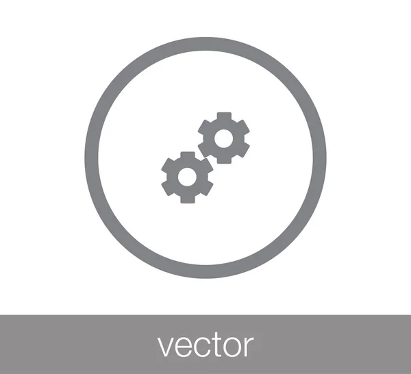 Cogwheels ícone web . — Vetor de Stock