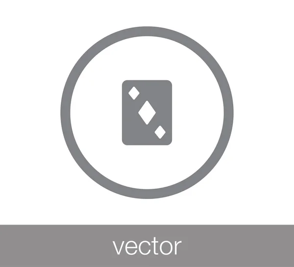 Jugar a las cartas icono . — Vector de stock