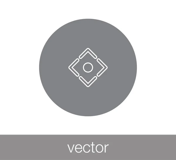 Interface de computador ícone simples — Vetor de Stock