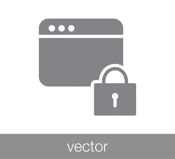 Icono de ventana. Icono de programación — Vector de stock