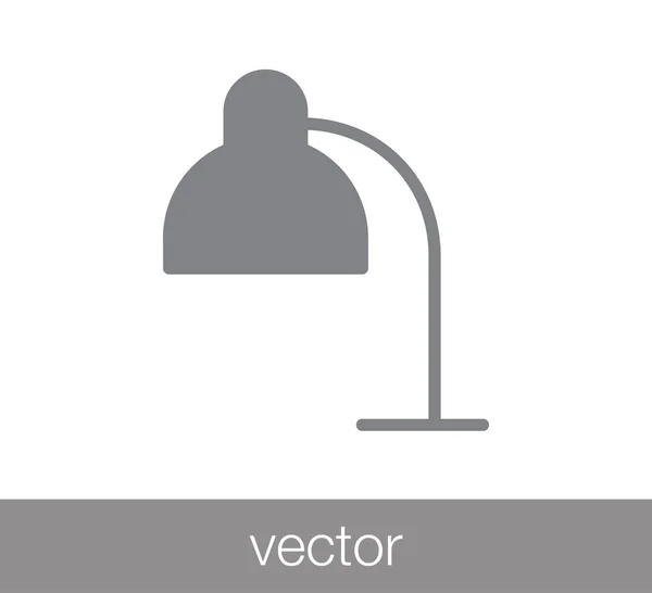 Symbol für Schreibtischlampe — Stockvektor