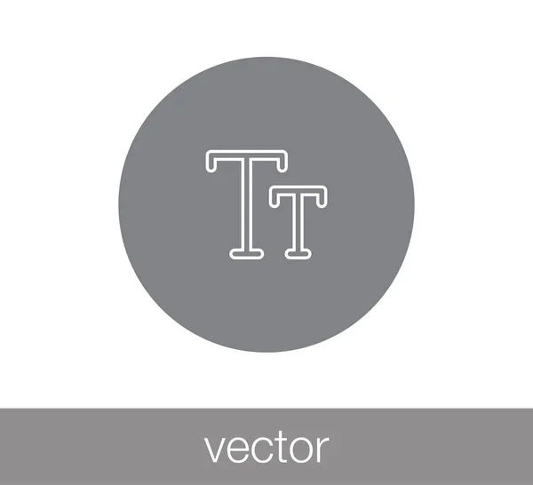Icône de majuscules première lettre . — Image vectorielle