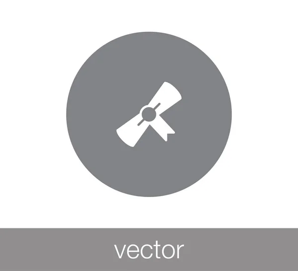 Diploma Web ikon. — Stock Vector