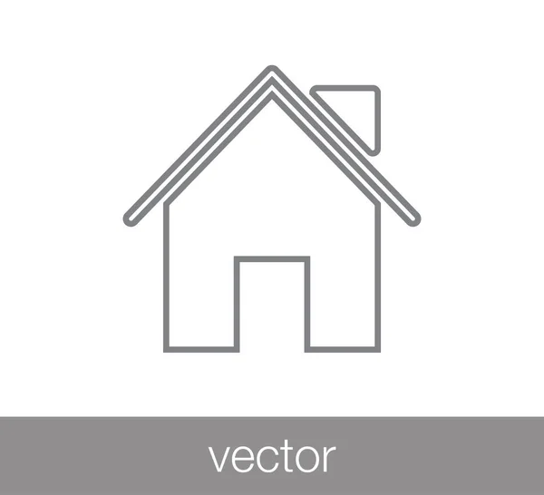 Casa icono web . — Vector de stock