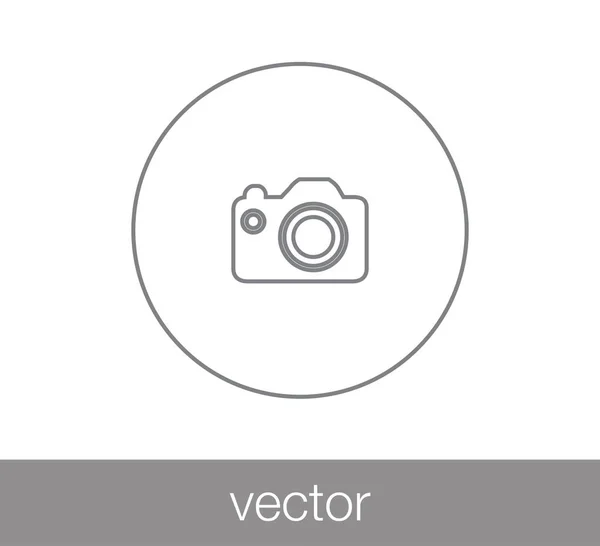 Ikone der Fotokamera. — Stockvektor