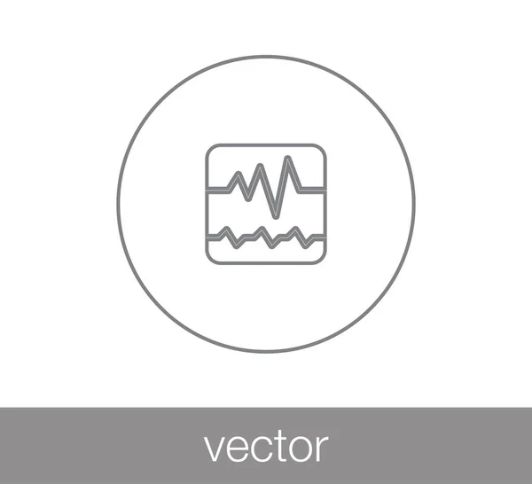 Herzschlag-Ikone — Stockvektor