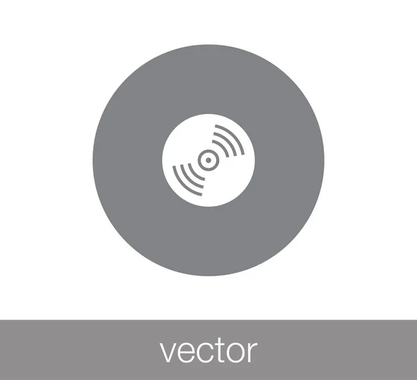 Plochá ikona disku CD — Stockový vektor