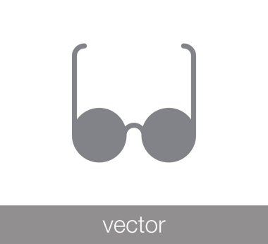 Gözlüklerin Düz Simgesi