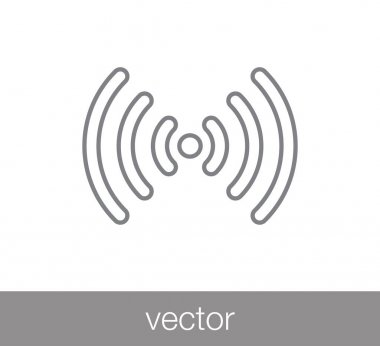 WiFi simgesi. Kablosuz simgesi.