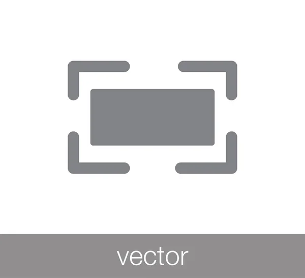 Interface de computador ícone simples — Vetor de Stock