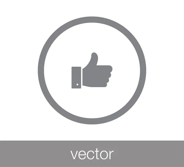 Icono positivo. pulgares hacia arriba icono . — Vector de stock