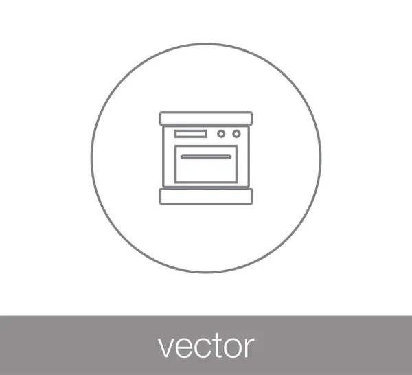 Icône de cuisinière à gaz — Image vectorielle