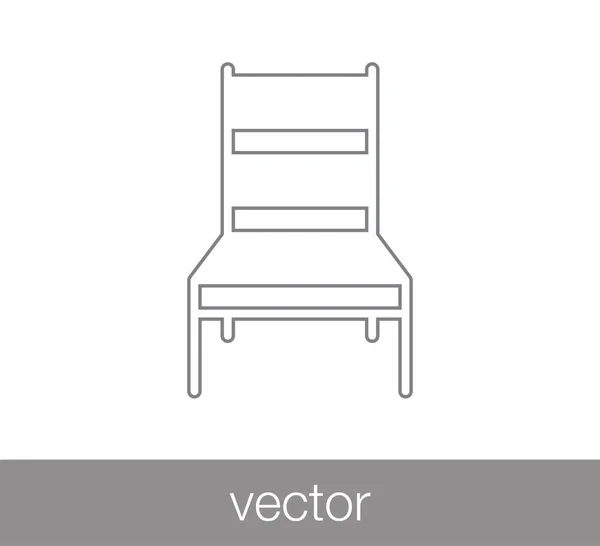 Chair icon illustration — Stock Vector