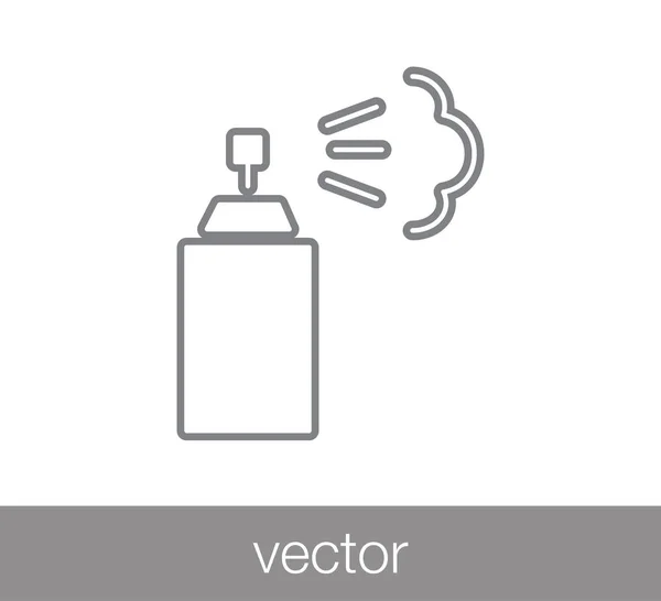 Vaporiser icône plate — Image vectorielle