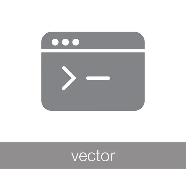 Vensterpictogram. Programmering-pictogram — Stockvector