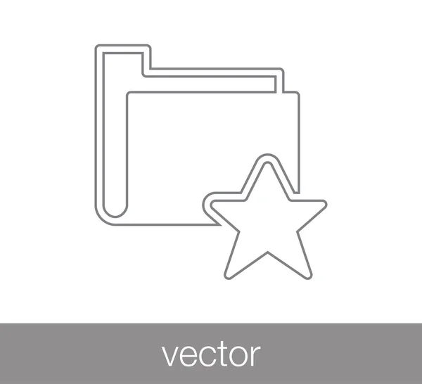 Carpeta icono simple — Vector de stock