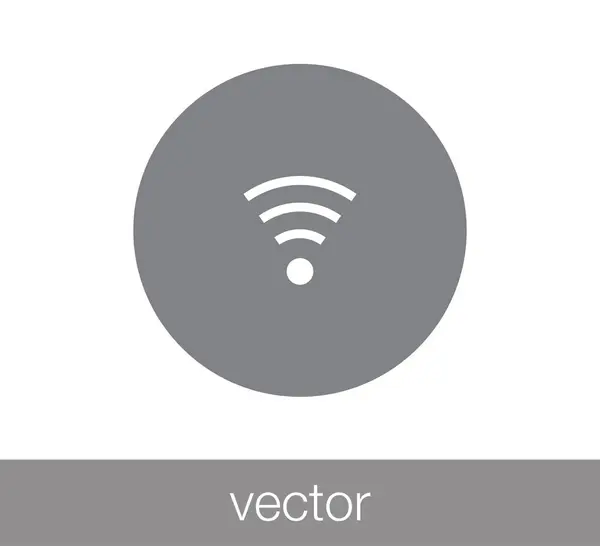 Ikona WiFi bezdrátové. — Stockový vektor