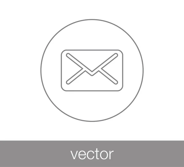 メールのシンプルなアイコン — ストックベクタ