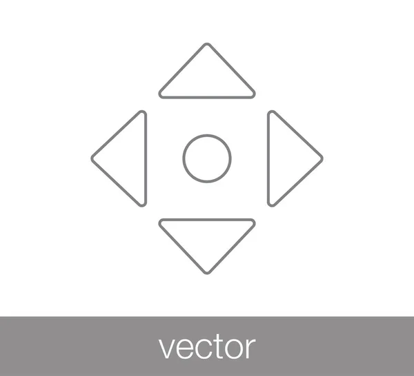 Interfaz de ordenador icono simple — Vector de stock