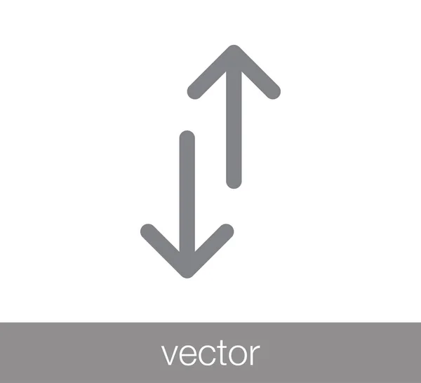 Transfert icône plate . — Image vectorielle