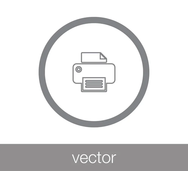 Icono de impresora de oficina — Vector de stock