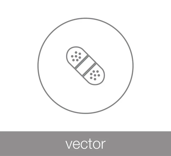 Plaster flat icon. — Stock Vector