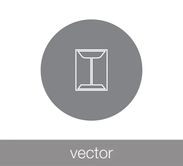 Sobres Icono plano . — Vector de stock