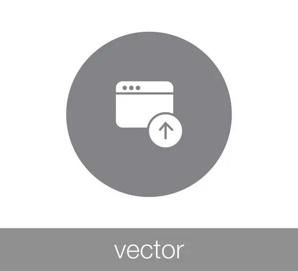 Ícone da janela. Ícone de programação —  Vetores de Stock