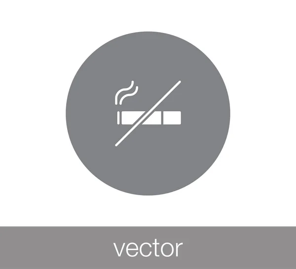 No fumar signo icono — Vector de stock