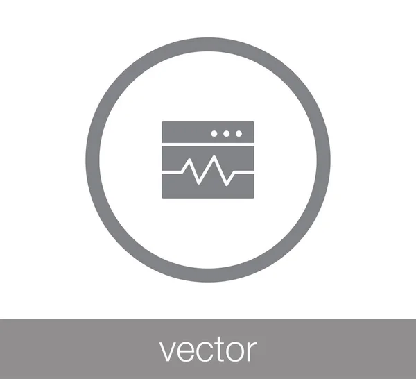 Ablak ikon. Programozás-ikon. — Stock Vector