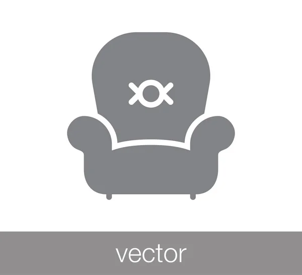 Sofa-Ikone. — Stockvektor