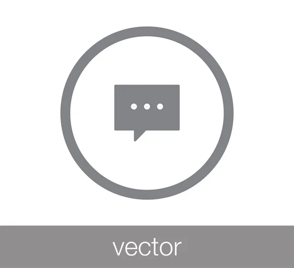 Icono del chat. Icono de comentario . — Vector de stock