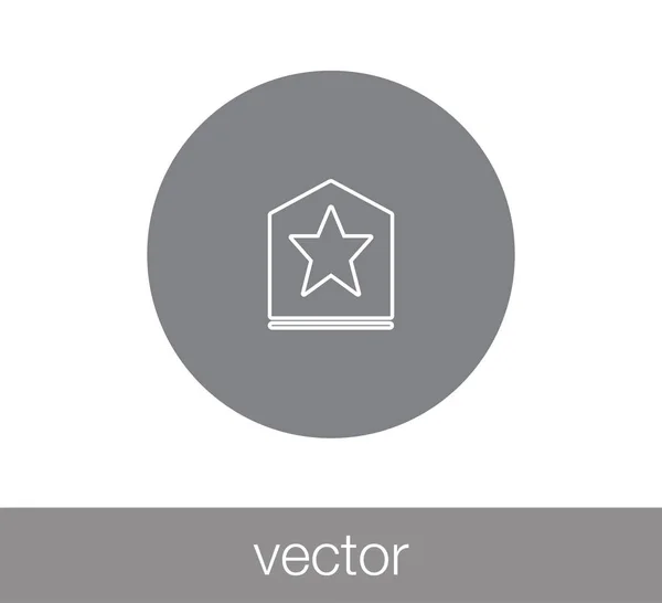 Star icon. Badge icon. — Stock Vector