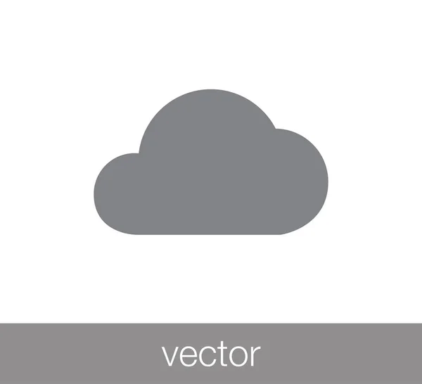 Nube icono web . — Vector de stock